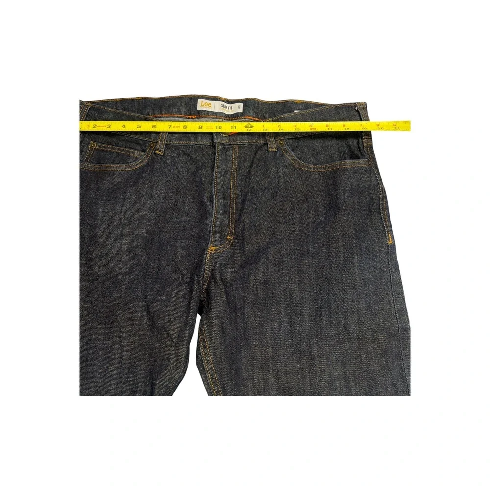 Lee Modern Series Slim Fit Tapered Leg Jeans Mens 40x32 Dark Wash Indigo L231